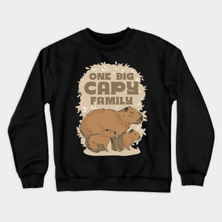 One big capy family | Capybara Lover Gift Crewneck Sweatshirt